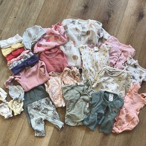 Lot of baby girl clothes